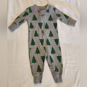 Hanna Andersson Christmas Tree Zip Pajama 1pc Zippy Zippers 50cm 0-3 Mp